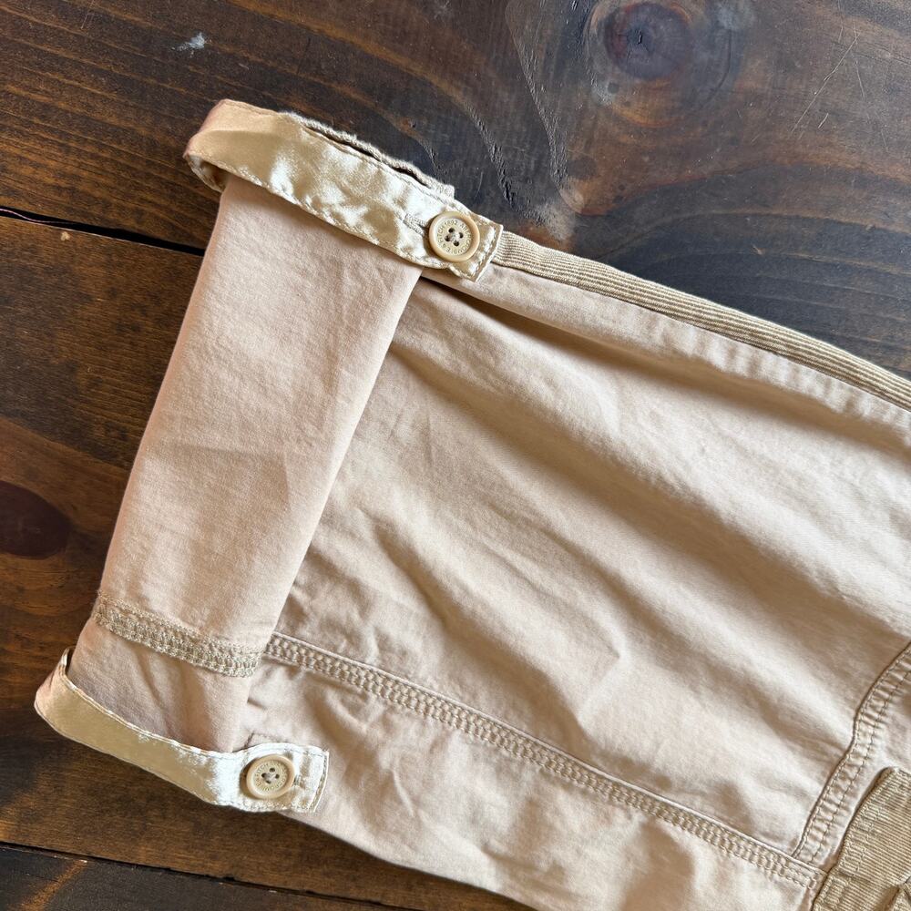 NWT Abercrombie & Fitch Khaki Corduroy Baggy Adjustable Cargo Pants Size 26 LONG - Picture 13 of 13